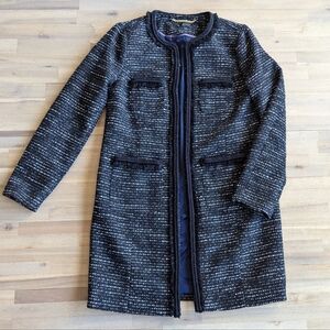 J.Crew Tweed Lurex Lady Coat with Braided Trim NWOT‎